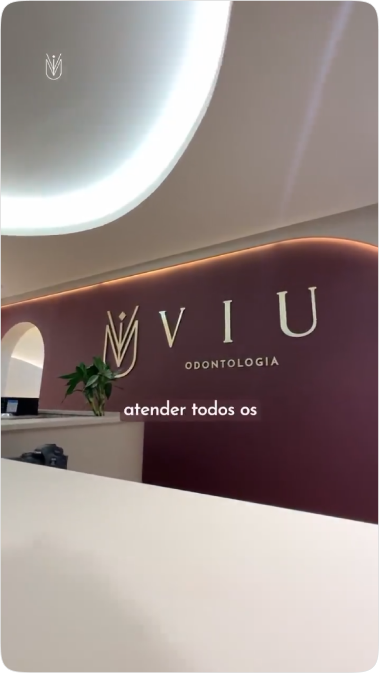 Vídeo institucional da recepção da Viu Odontologia